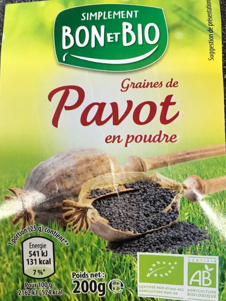 Graines de pavot en poudre