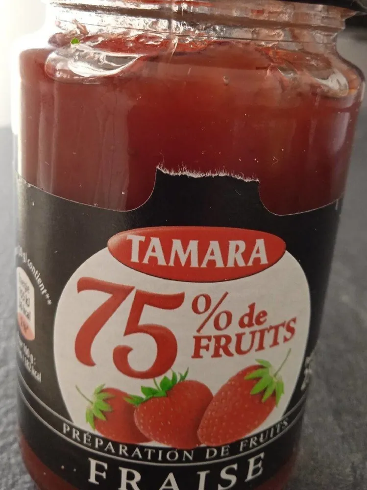 Préparation de fruits fraise