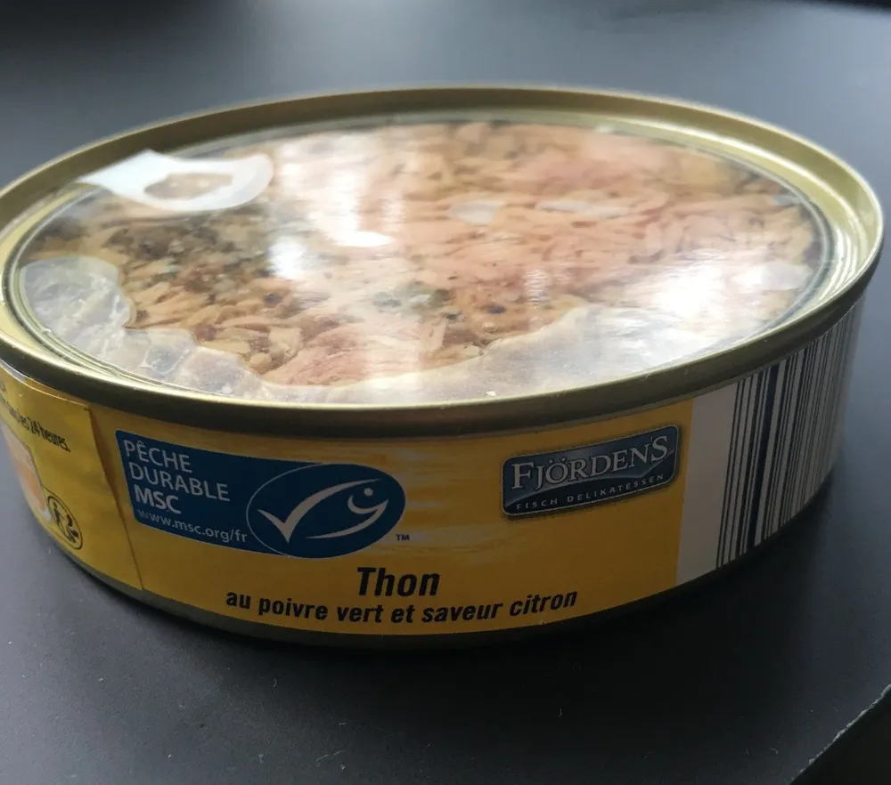 Thon poivre vert et citron