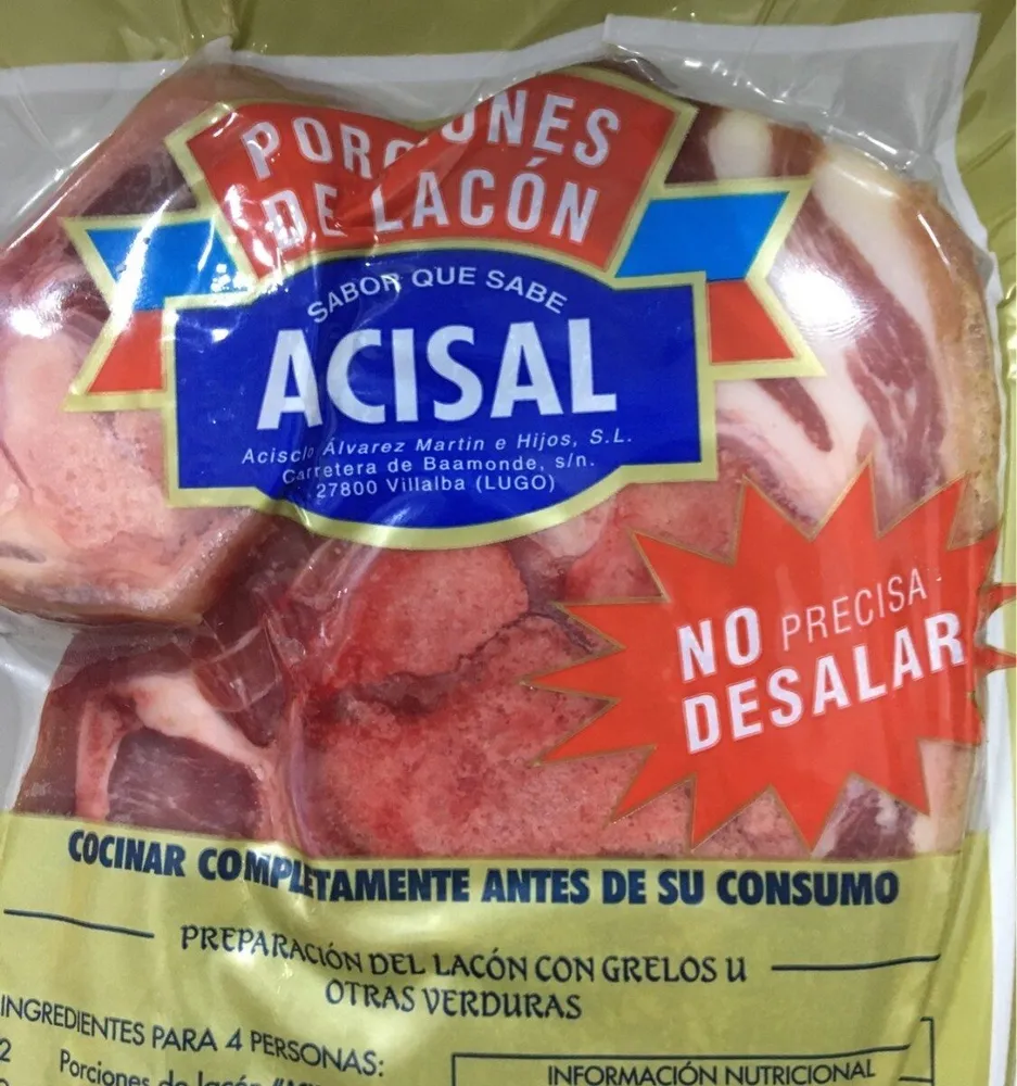 Porciones de lacon