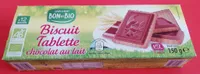 Biscuit tablette chocolat au lait