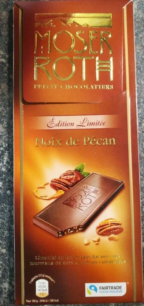 Chocolat lait noix de pecan