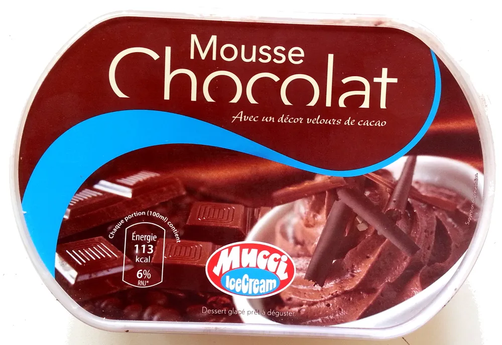 glace mousse au chocolat
