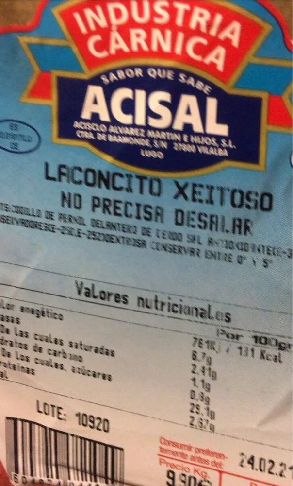 Laconcito xeitoso