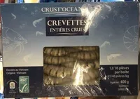Crust'ocean crevettes entières crues