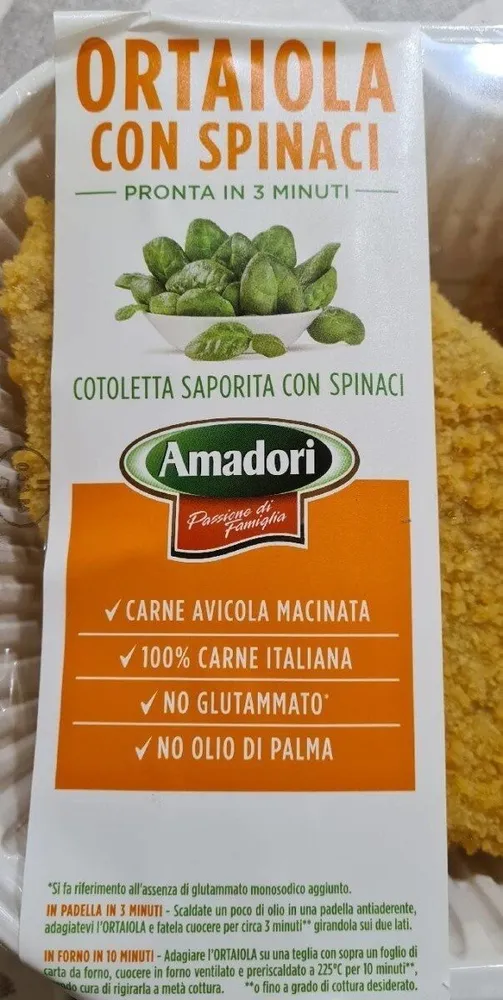 Ortaiola con spinaci