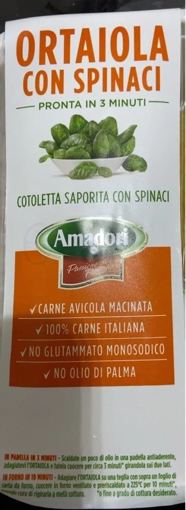 Ortaiola con spinaci