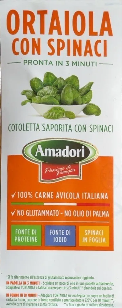 Ortaiola con spinaci