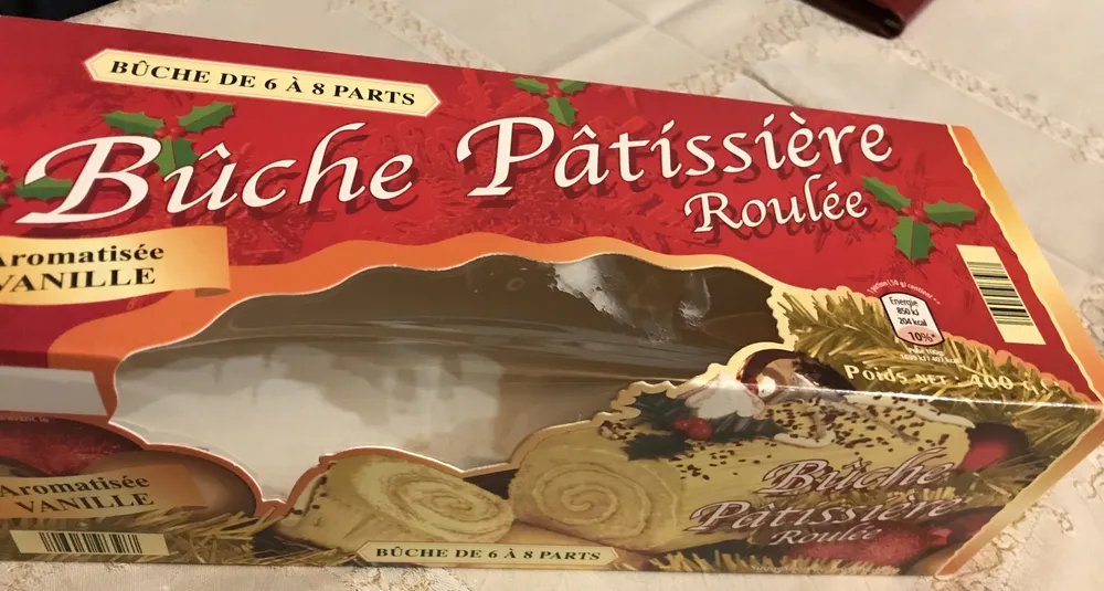 Bûche pâtissière roulée