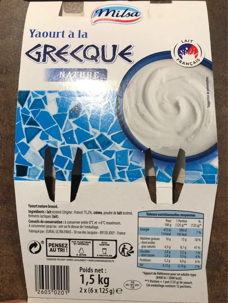 yaourt à la grecque
