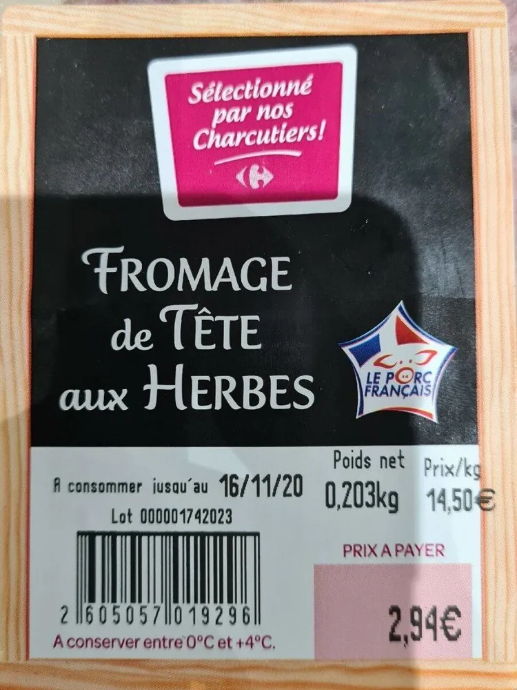 Fromage de tête aux herbes