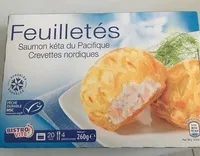 Feuilletés saumon crevette