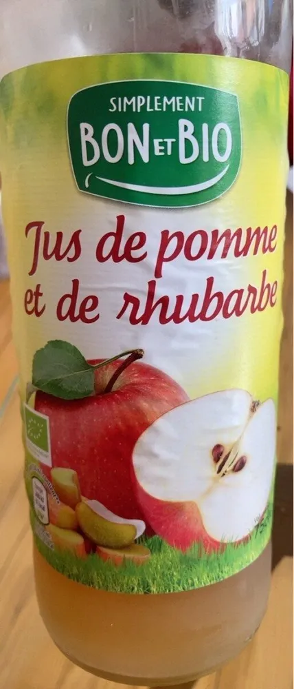 Jus de pomme et de rhubarbe
