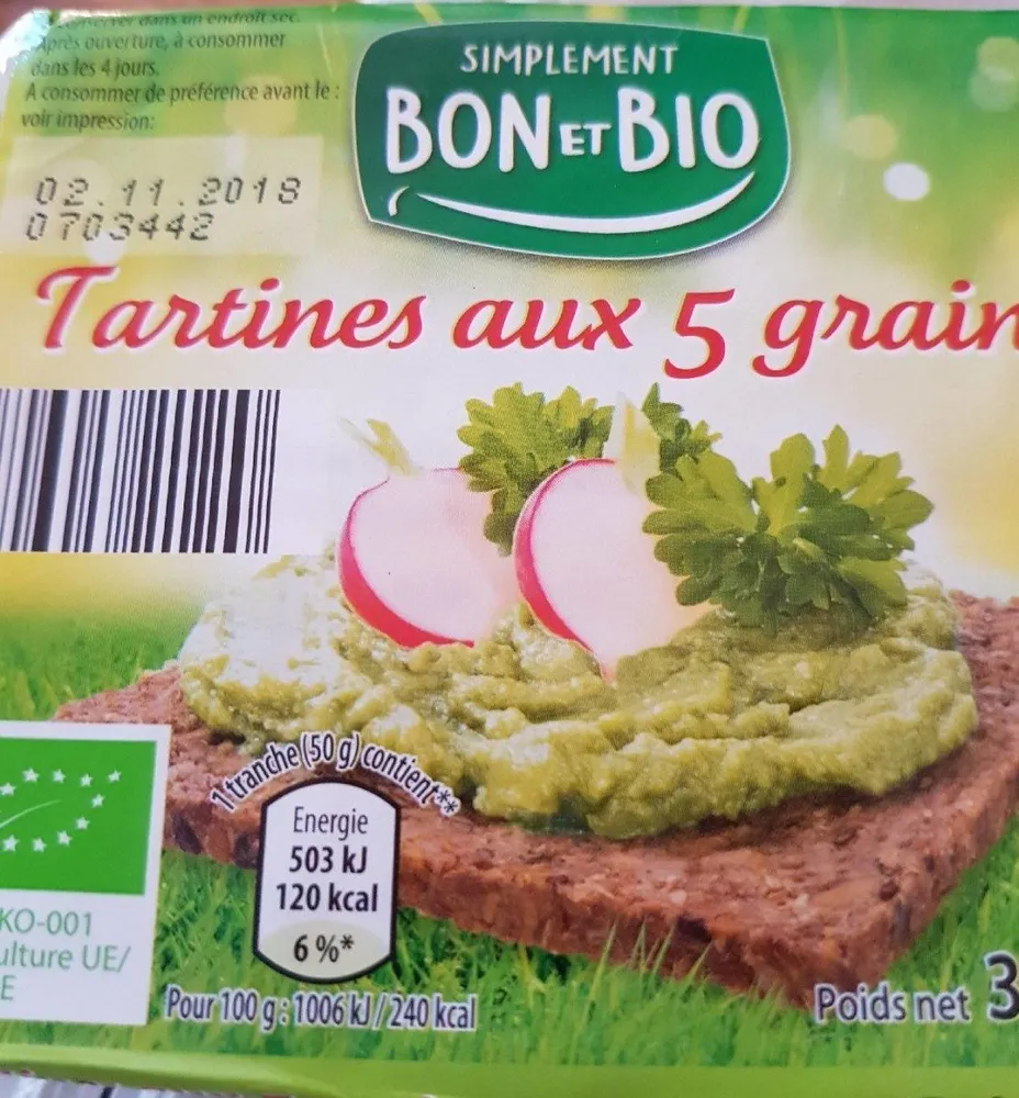 Tartines aux graines
