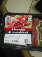 4 brochettes de viande de bœuf