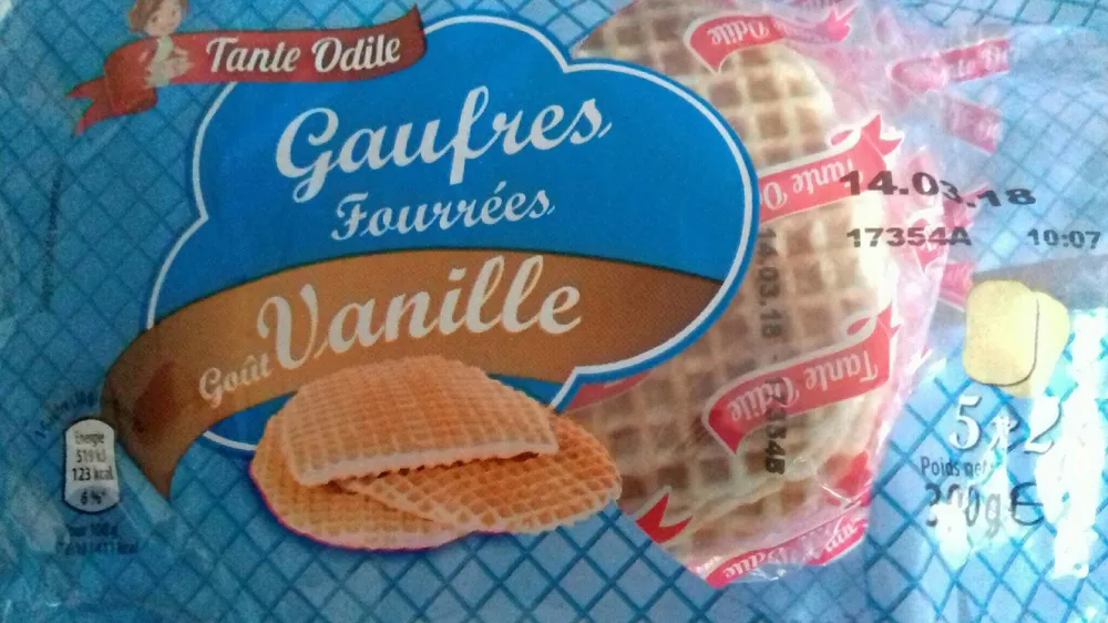 Gaufres Fourrées à la Vanille