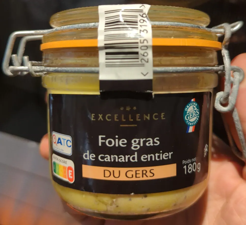 Fois gras de canard entier du gers