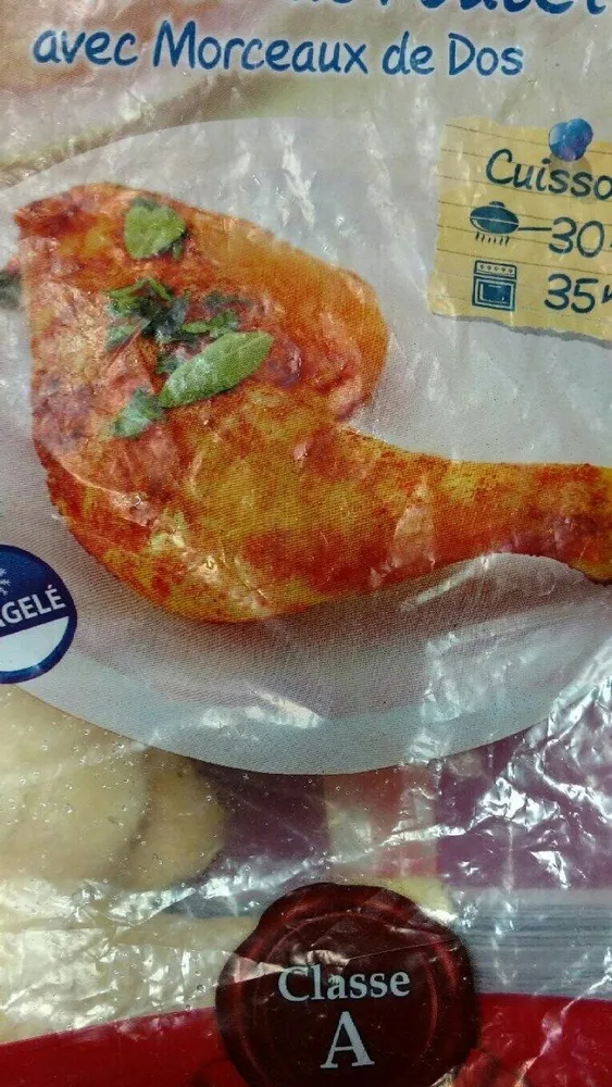 Cuisses de Poulet avec parties de dos