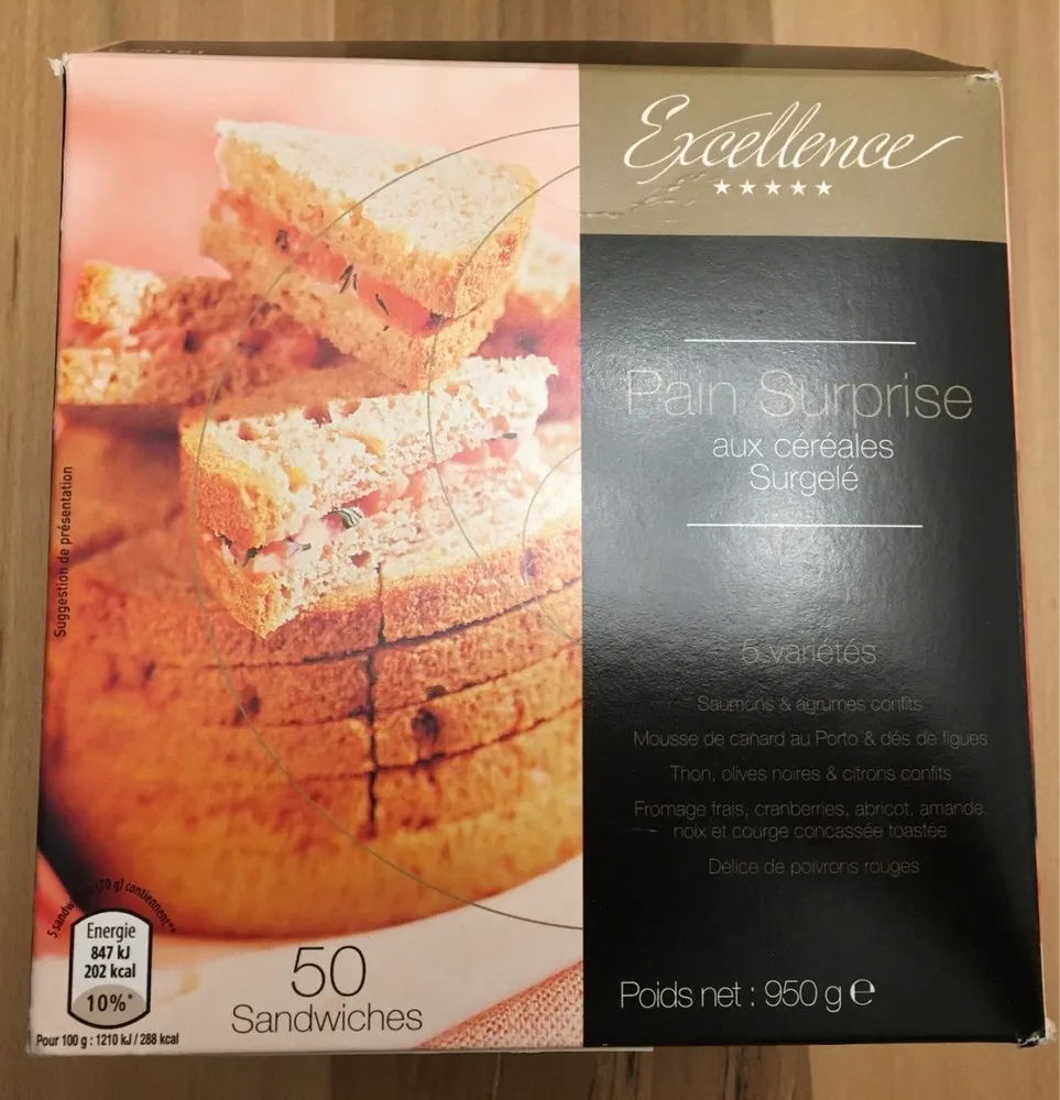 Pain Surprise aux céréales surgelé