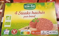 4 Steaks hachés pur boeuf
