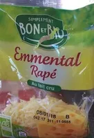 Emmental rapé au lait cru