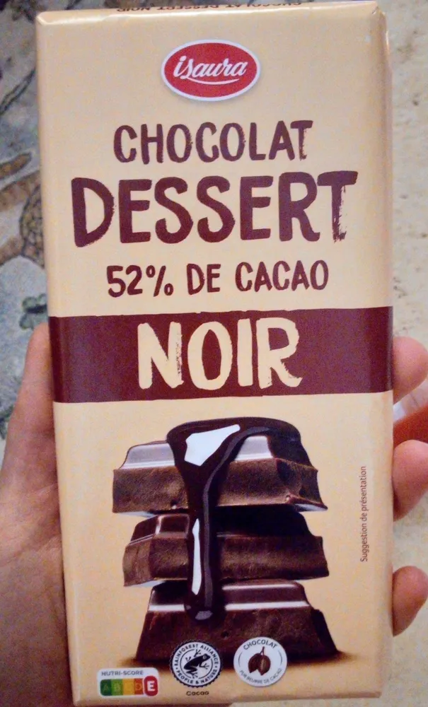 Chocolat dessert 52% cacao noir