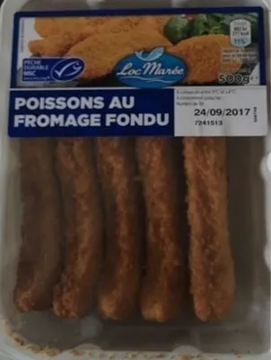 Panés de poisson au fromage fondu