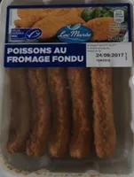 Panés de poisson au fromage fondu