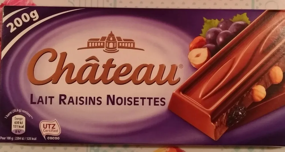 Lait Raisins Noisettes