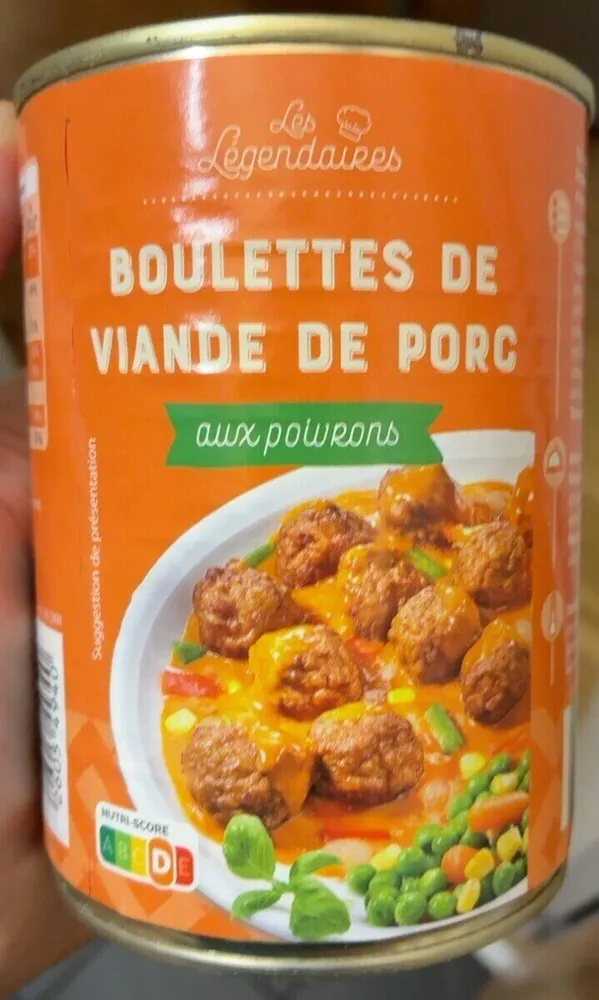 Boulettes de viande de porc sauce champignons de Paris