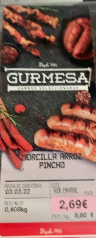 Morcilla de arroz