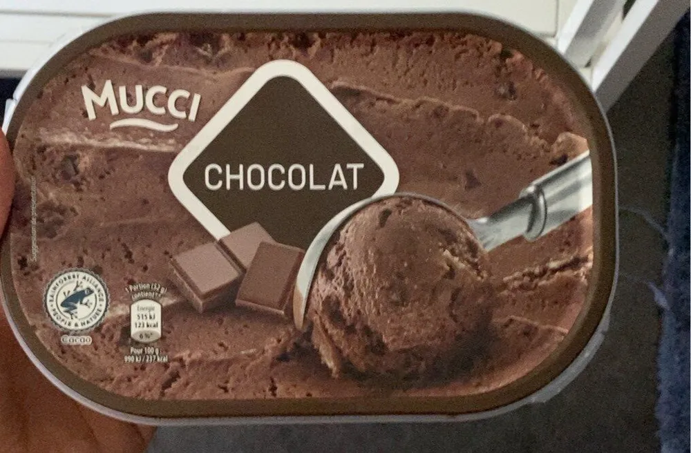 Crème glacée au chocolat noir