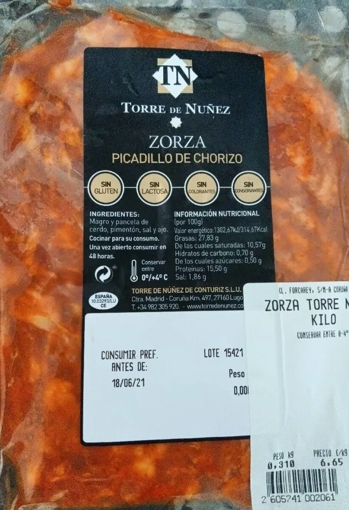 Zorza Picadillo de Chorizo