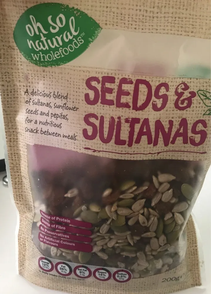 Seeds and sultanans