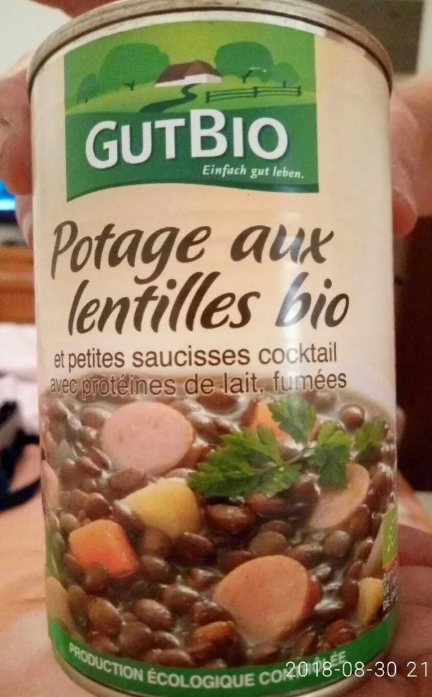 Potage lentilles