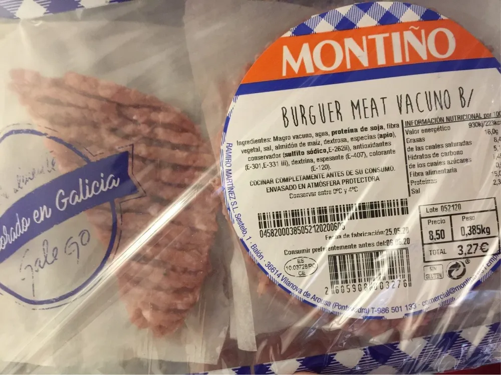 Burguer meat vacuno
