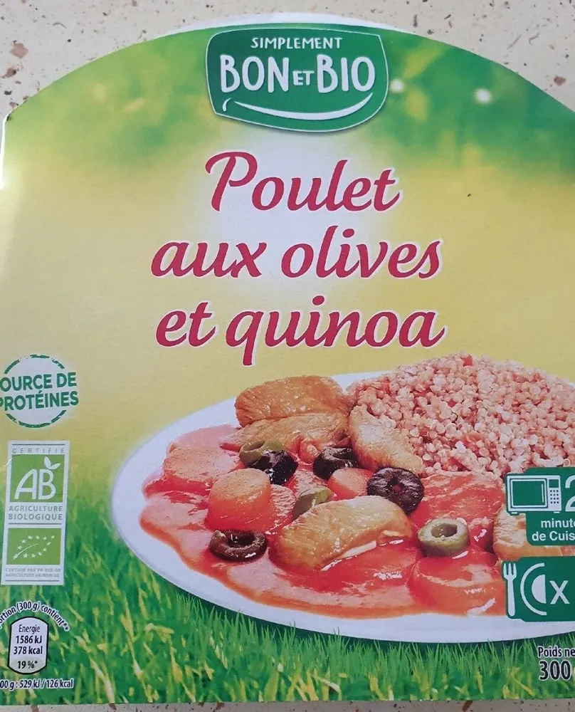 Poulet aux olives et quinoa