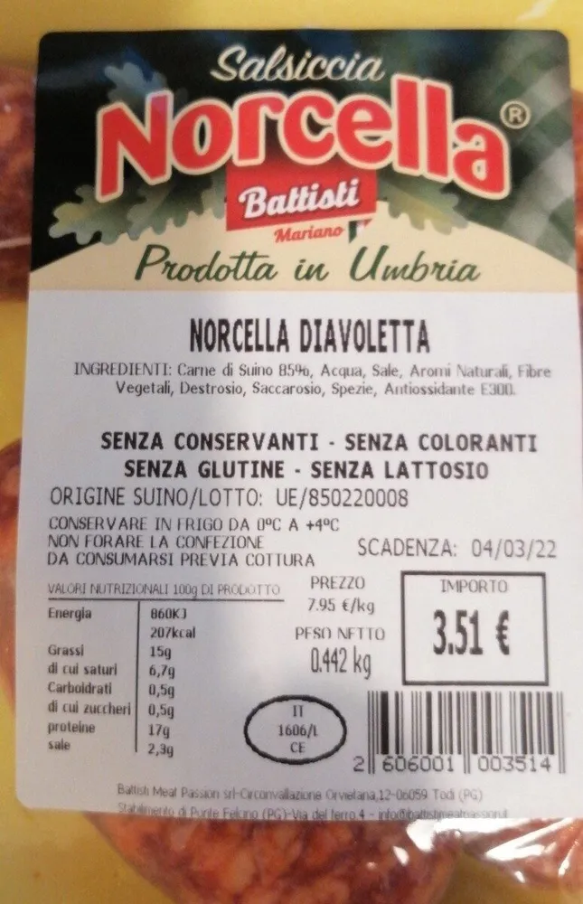 Norcella salsiccia