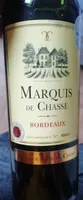 Vin rouge Marquis de chasse bordeaux 2016