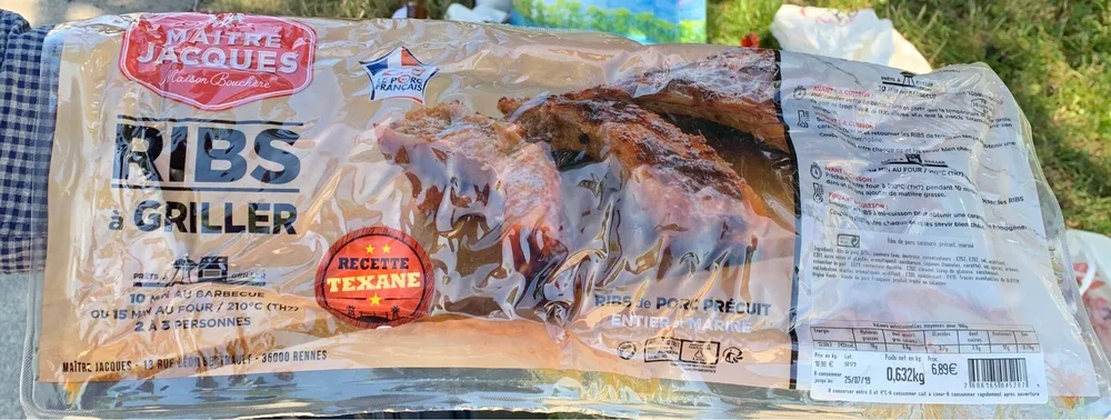 Ribs à griller