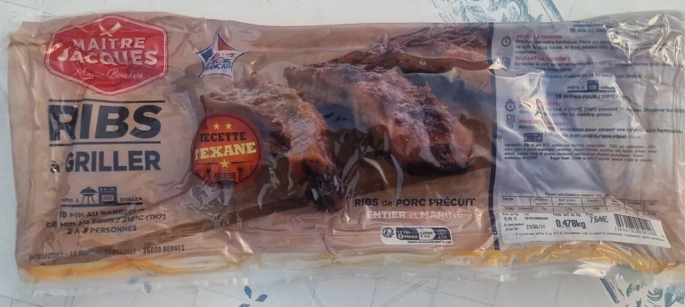 Ribs à griller (recette texane)