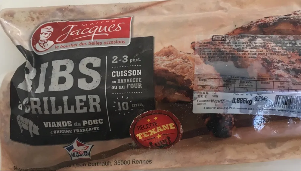 Ribs a griller