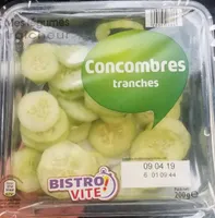 Concombres tranches