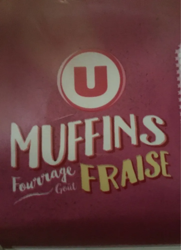 Muffins fourrage gout Fraise