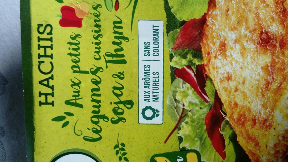 Hachis aux petits légumes cuisines soja thym