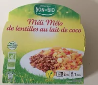 Méli melo de lentilles au lait de coco