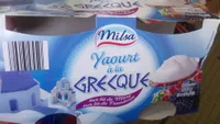 Yaourt à la Grecque sur lit de Mûre, sur lit de Framboise