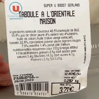 Taboule a l’orientale maison