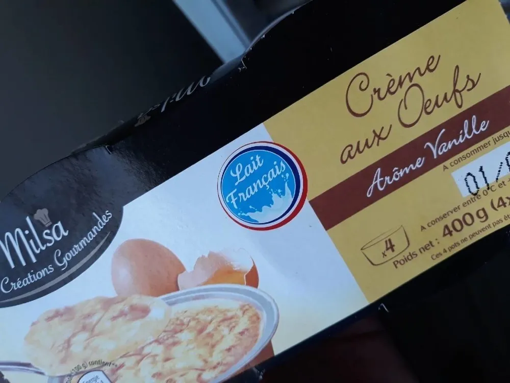 Crème aux Oeufs Saveur Vanille
