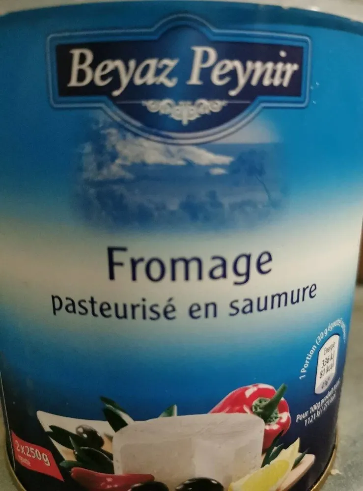 Fromage pasteurisé en saumure